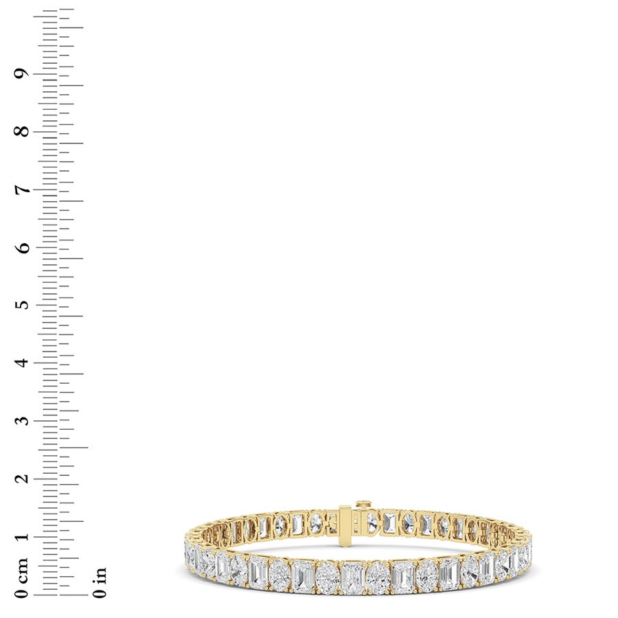 14K White Gold Bracelet KJ01091B.EM-15-21F