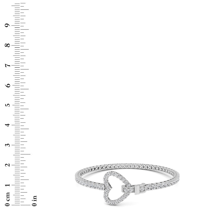 14K White Gold Bracelet KJ02792B.RD-5-21F