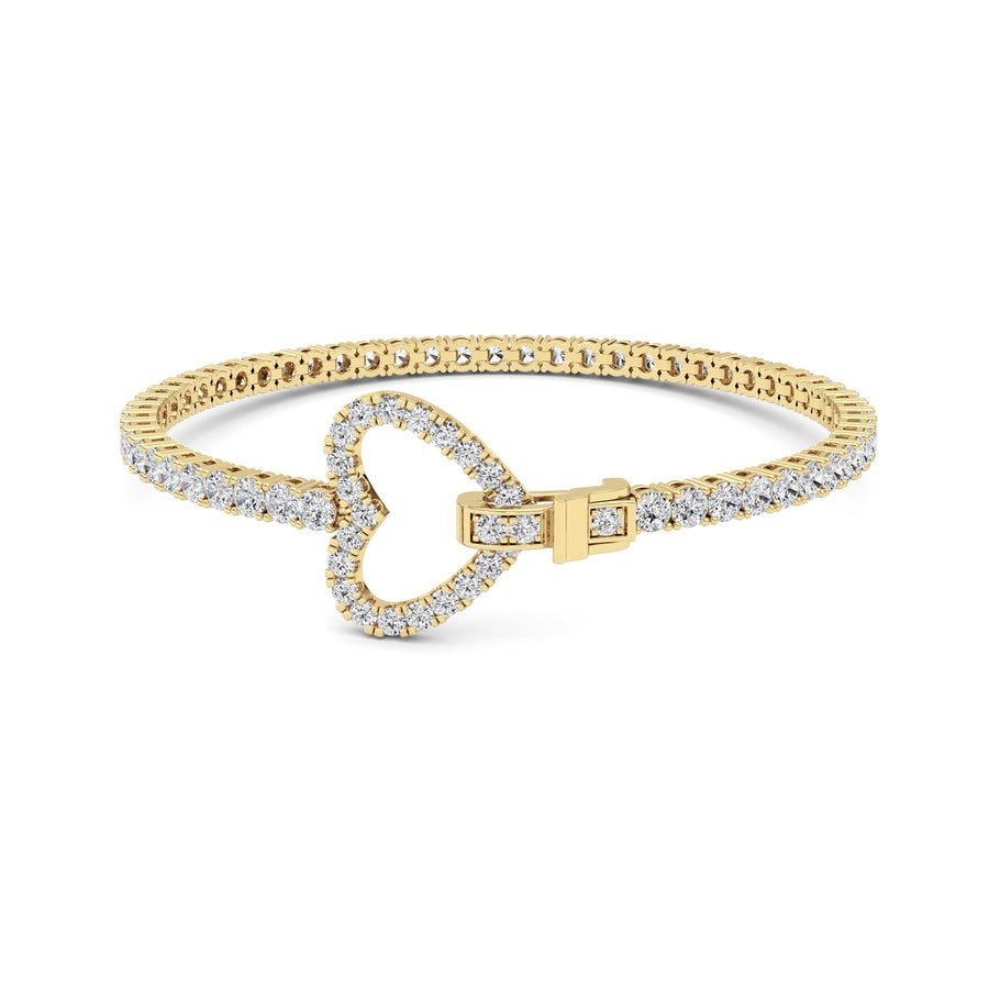 14K White Gold Bracelet KJ02792B.RD-5-21F