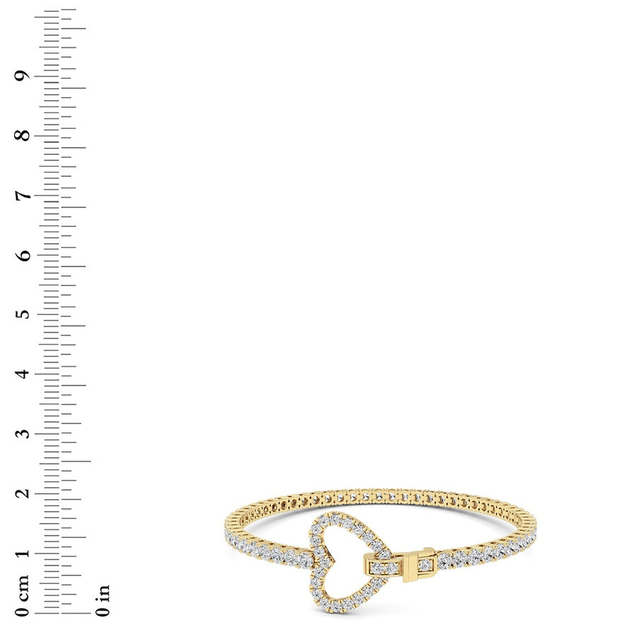 14K White Gold Bracelet KJ02792B.RD-5-21F