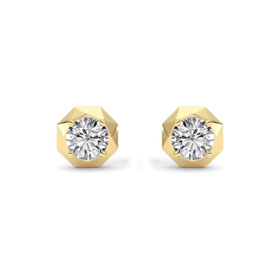 14K Yellow Gold Earring KJ02547E.RD-2-22F