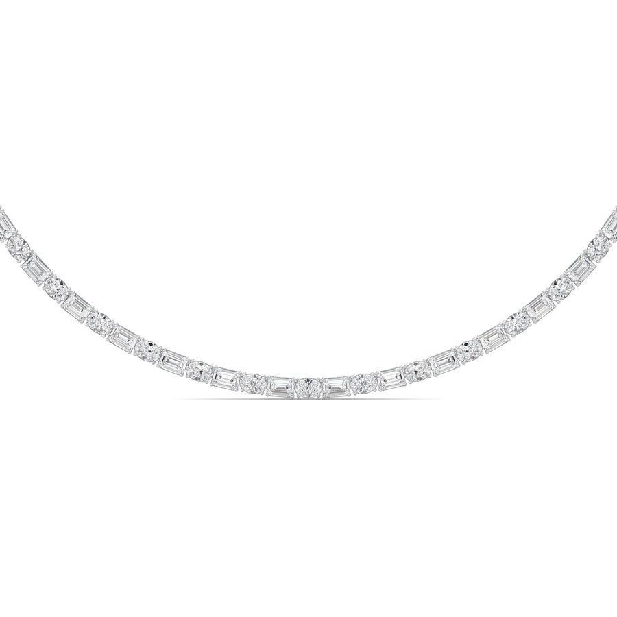 14K White Gold Necklace KJ02900N.EM-25-21F