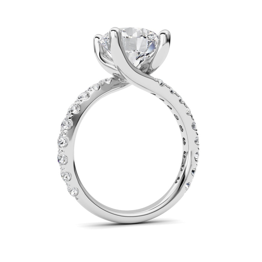 14K White Gold Ring KJ02394R.RD-3.75-21F