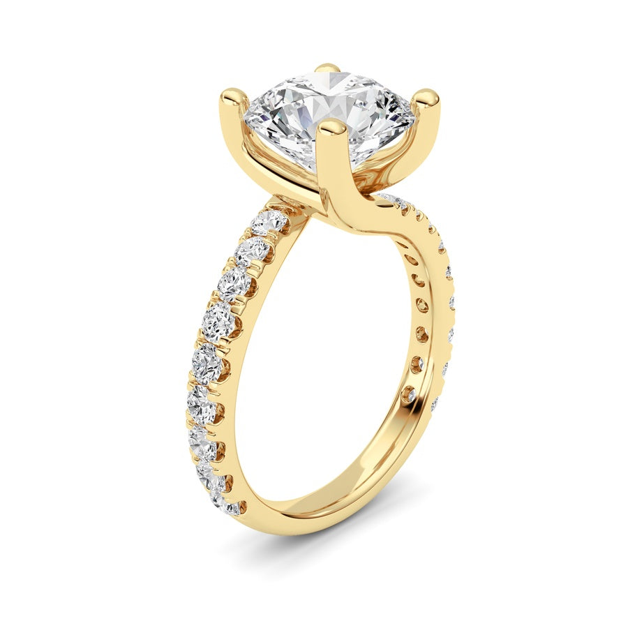 14K White Gold Ring KJ02394R.RD-3.75-21F