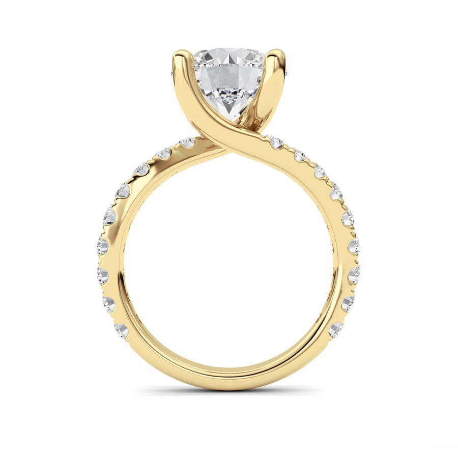 14K White Gold Ring KJ02394R.RD-3.75-21F