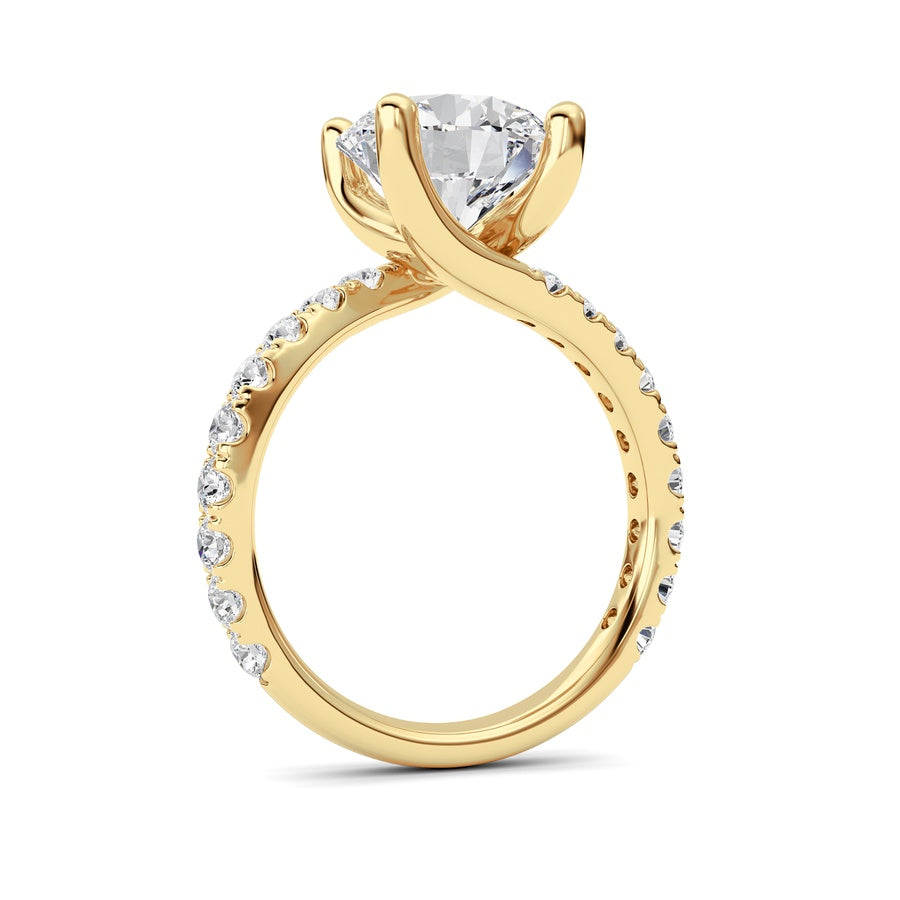 14K White Gold Ring KJ02394R.RD-3.75-21F