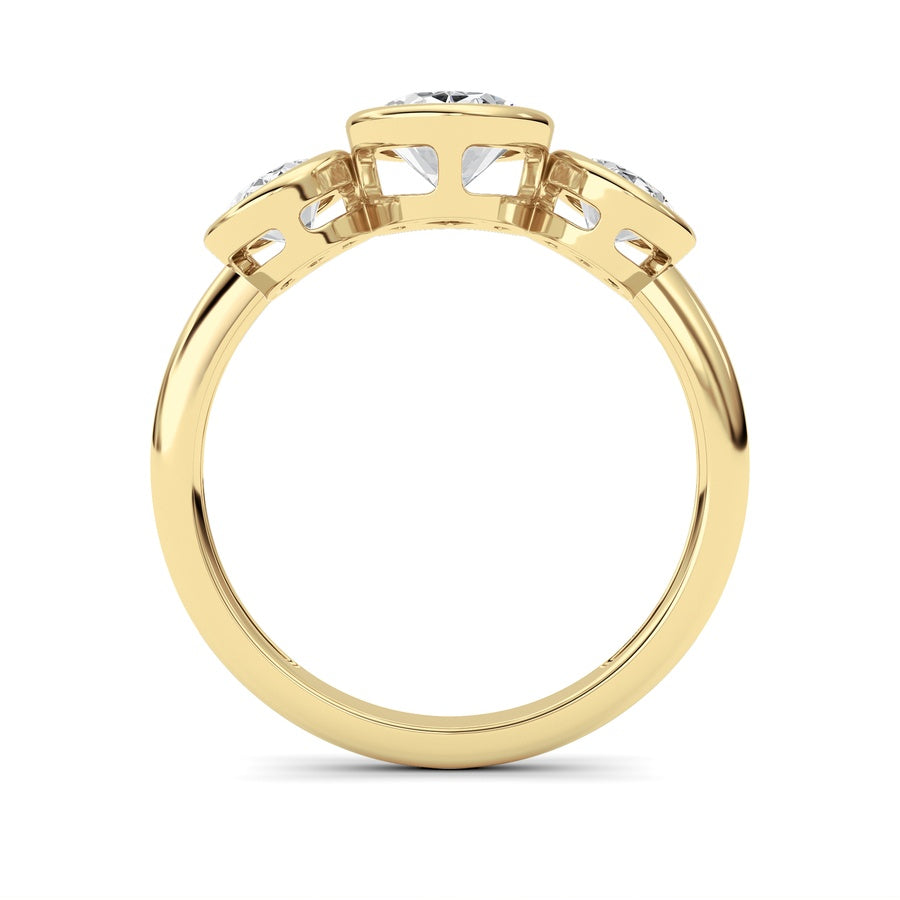 14K Yellow Gold Ring KJ02697R.OV-2-22F