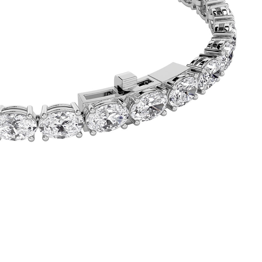 14K White Gold Bracelet KJ01991B.OV-12-21F