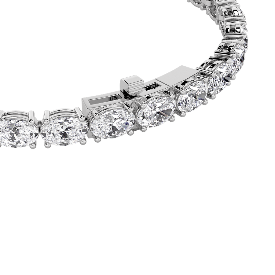 14K White Gold Bracelet KJ01991B.OV-15-21F