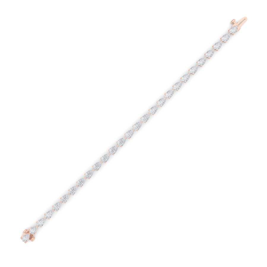Pear Shape Fancy Line Bracelet lab grown diamond