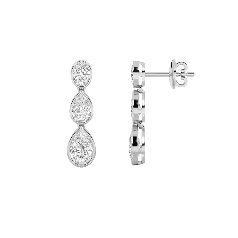 14K White Gold Earring KJ01944E.PS-5-21F