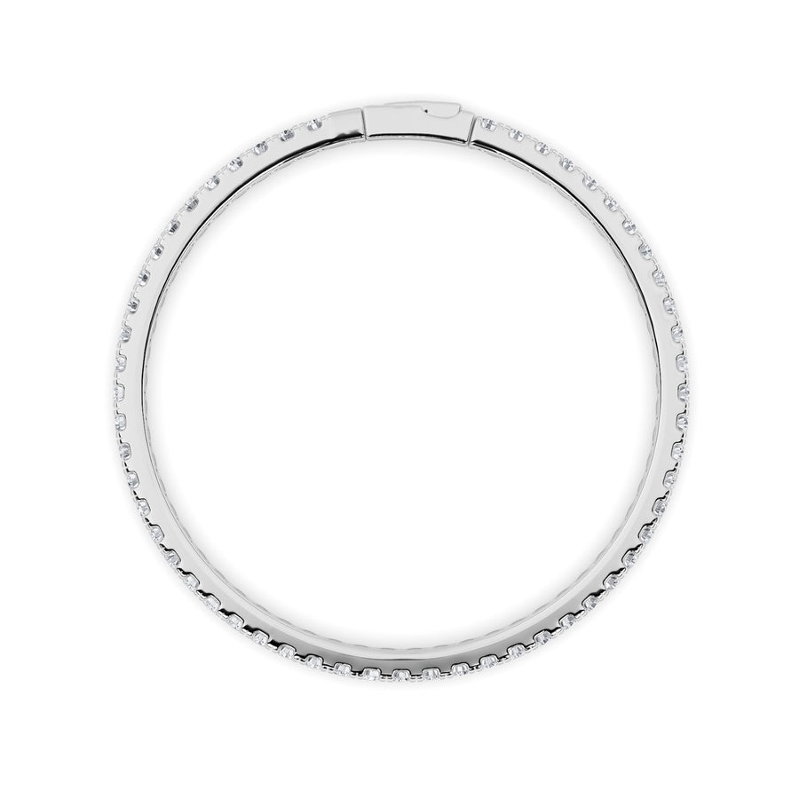 5.5Cttw Round Shaped Lab Grown Diamond (GVS) Bracelet in 14K Gold