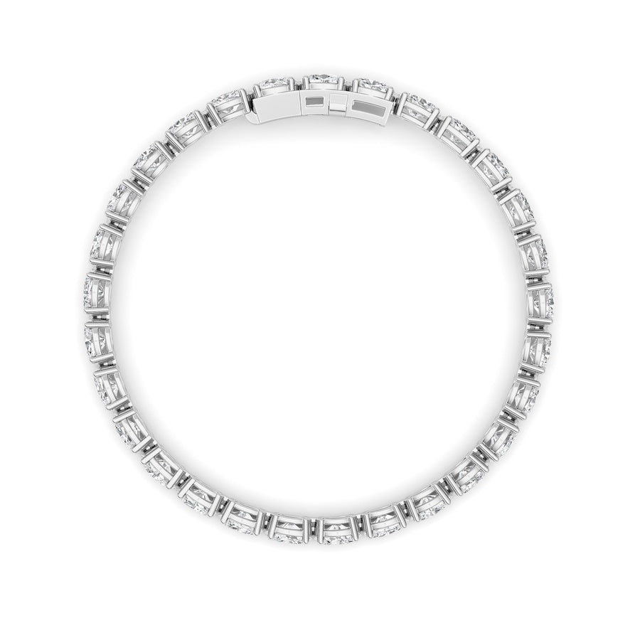 Oval Shape Classic Line Bracelet lab grown diamond