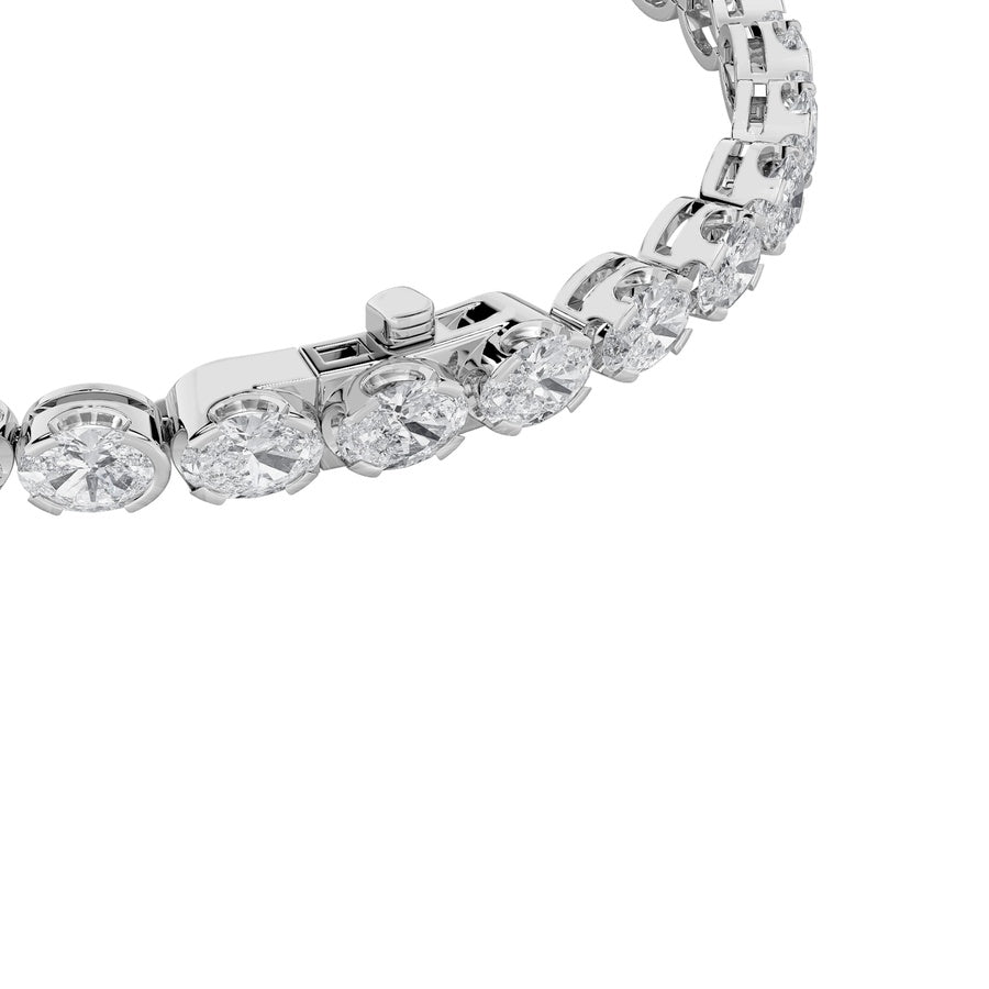 Oval Shape Bracelet lab grown diamond
