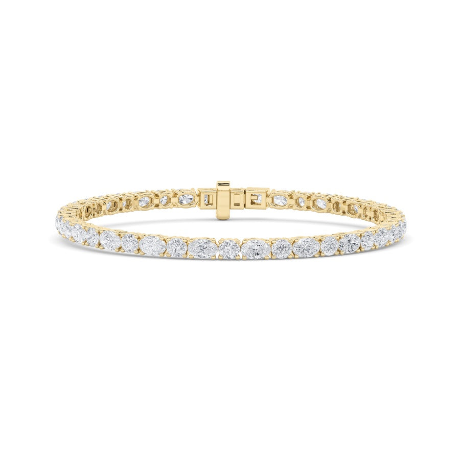Oval Shape East West Bracelet lab grown diamond