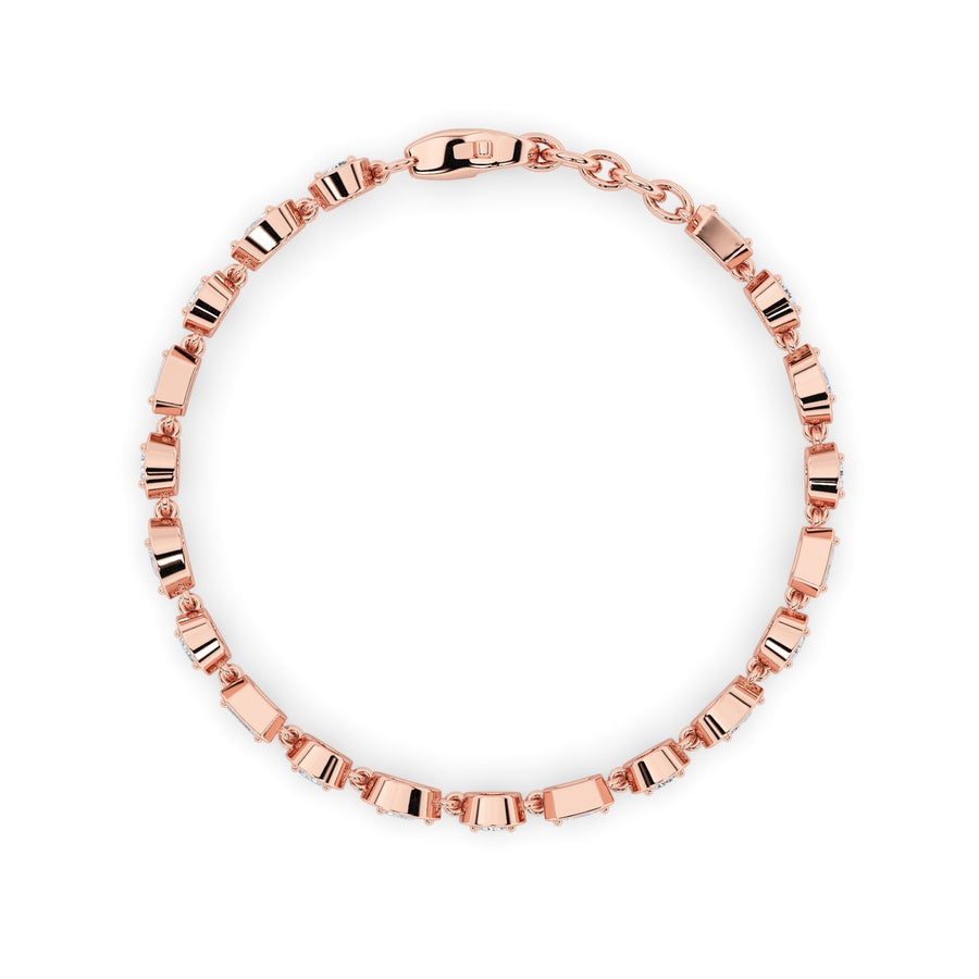 Mix Shape Bracelet lab grown diamond