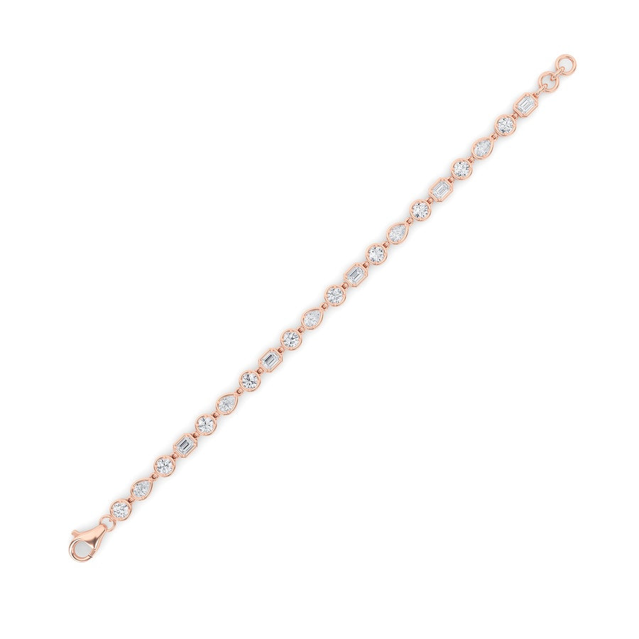 Mix Shape Bracelet lab grown diamond