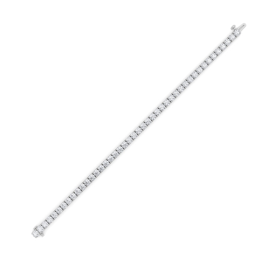 9Cttw Round Shaped Lab Grown Diamond (F/VS) Bracelet in 14K Gold