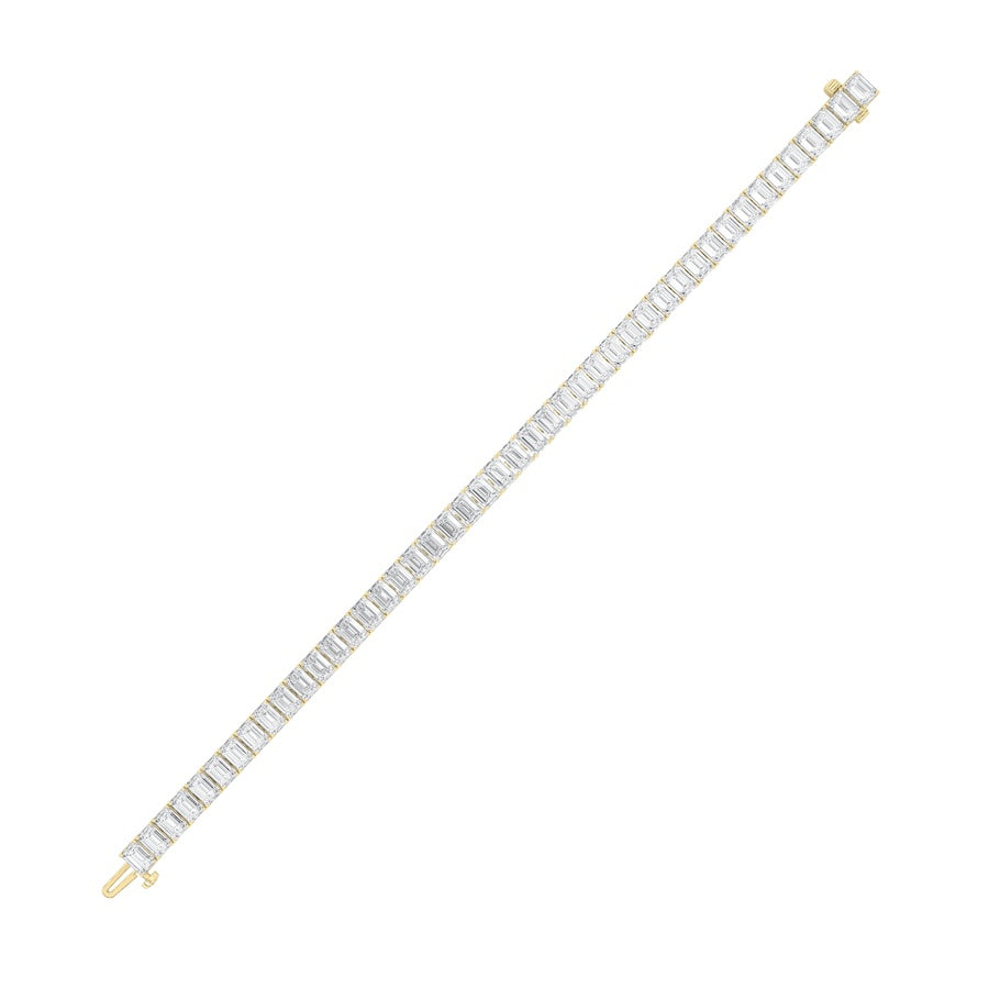 Emerald Shape Lab Grown Diamond North South Bracelet lab grown diamond