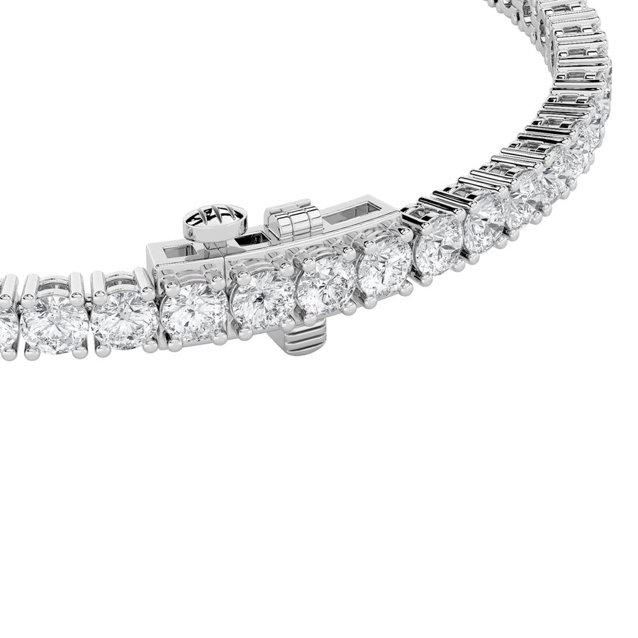 14K White Gold Bracelet KJ01855B.RD-5-21F