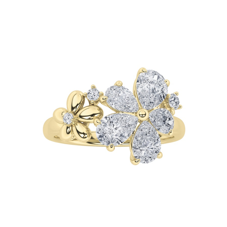5.4Cttw Mix Shaped Lab Grown Diamond (F/VS) Bracelet in 14K Gold