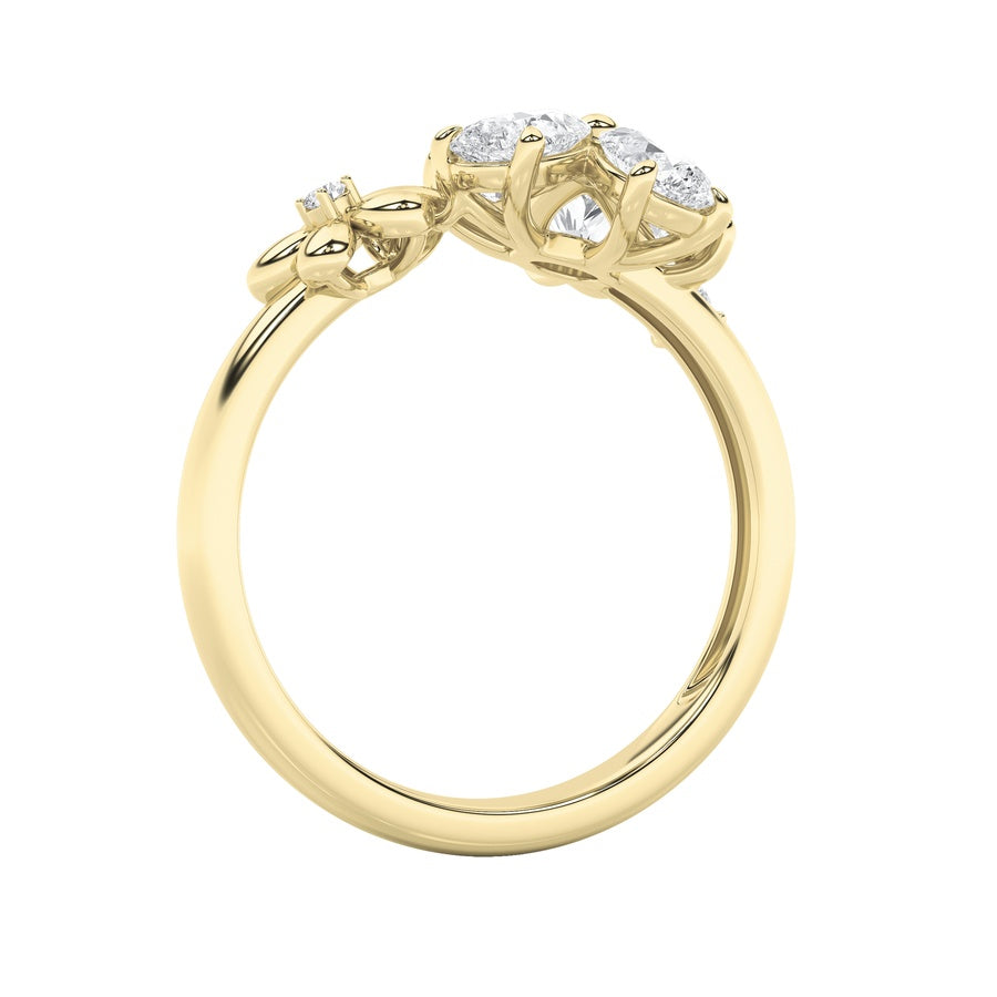 5.4Cttw Mix Shaped Lab Grown Diamond (F/VS) Bracelet in 14K Gold