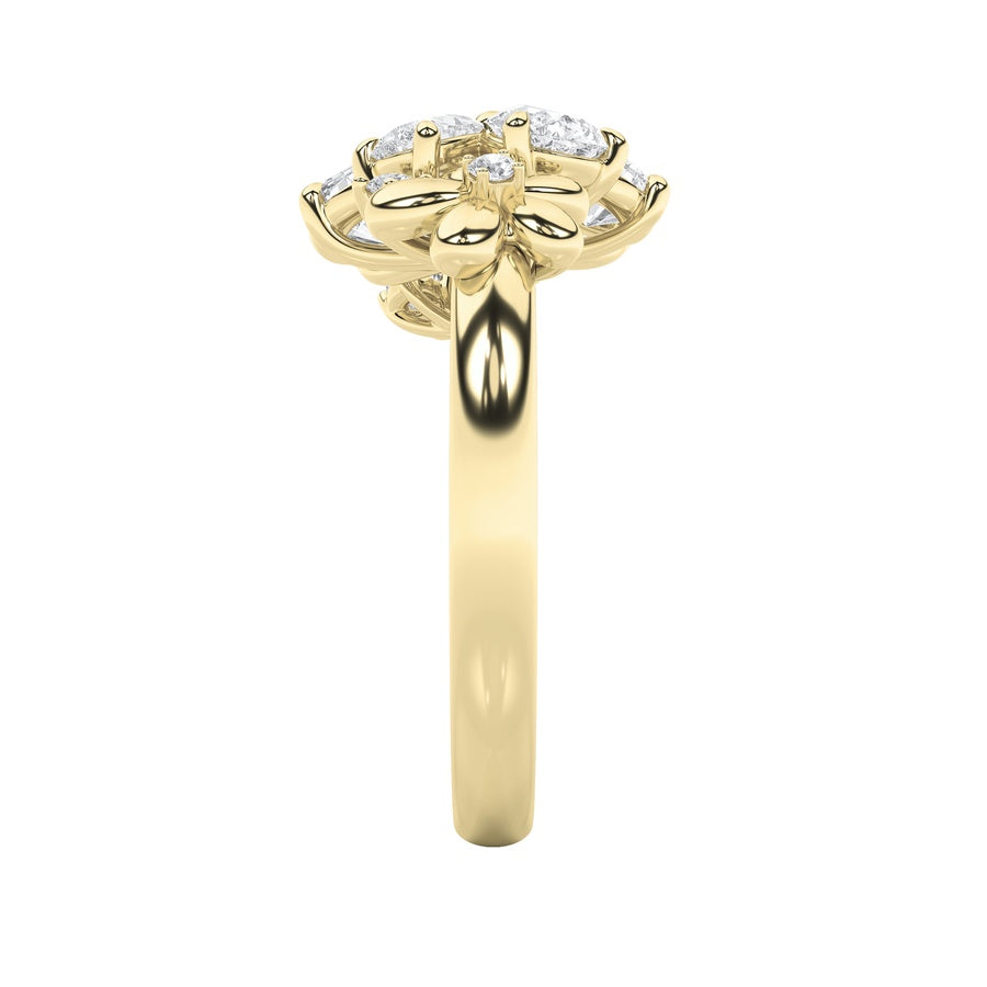 5.4Cttw Mix Shaped Lab Grown Diamond (F/VS) Bracelet in 14K Gold