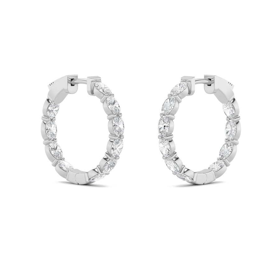 14K White Gold Earring KJ00179H.OV-4-21F