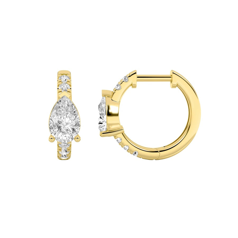 14K White Gold Earring KJ00184H.PS-1.5-21F