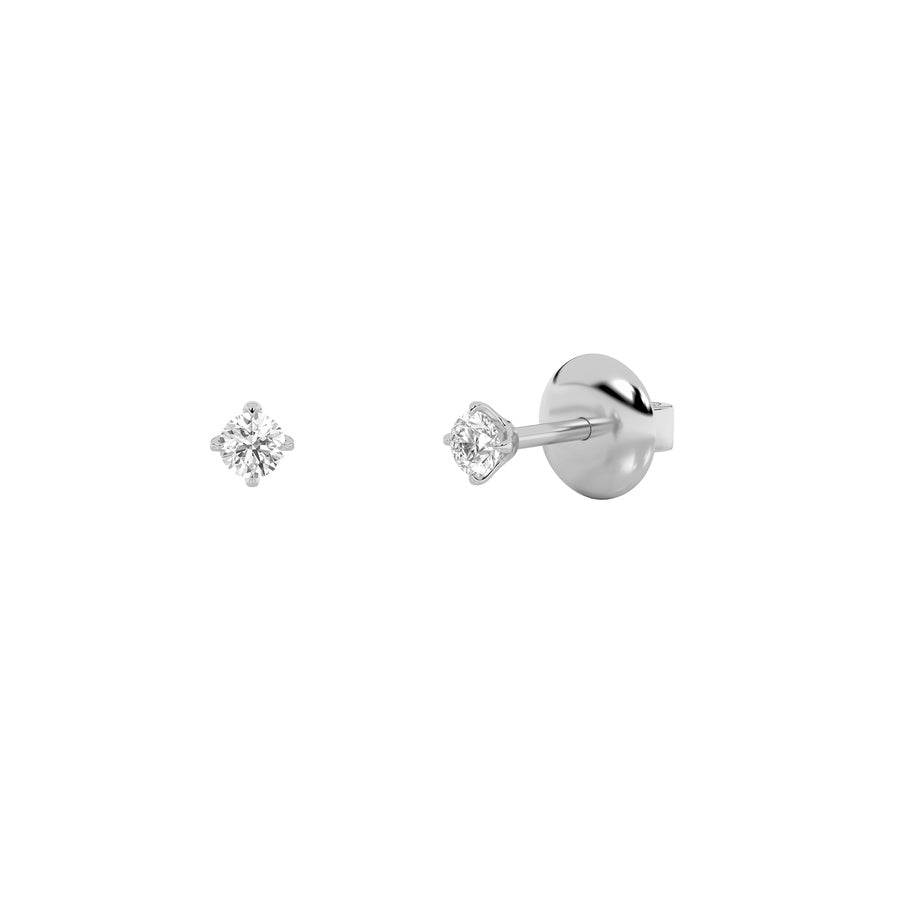 Round Shape Stud Earrings lab grown diamond