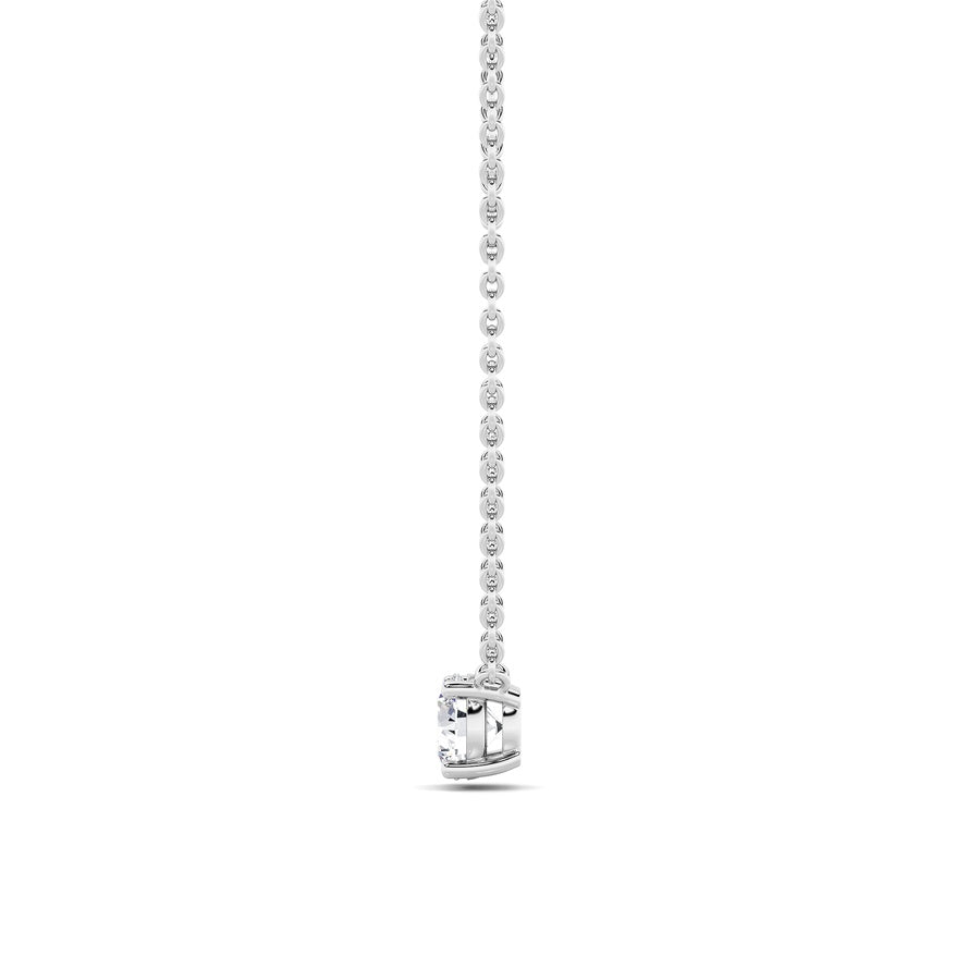 1.5Cttw Round Shaped Lab Grown Diamond (F/VS) Necklace in 14K Gold