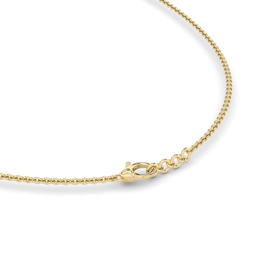 3Cttw Round Shaped Lab Grown Diamond (F/VS) Graduating half Necklace in 14K Gold