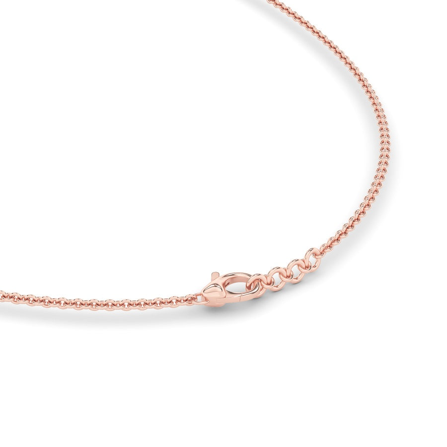 3Cttw Round Shaped Lab Grown Diamond (F/VS) Graduating half Necklace in 14K Gold
