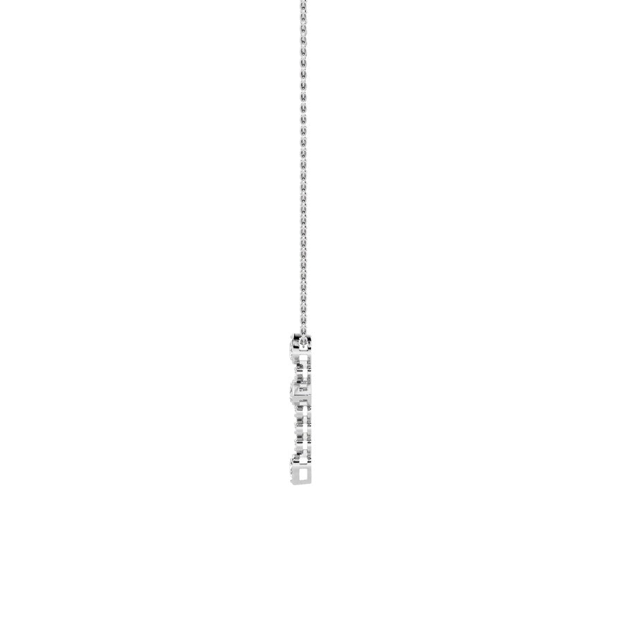 1.5Cttw Pear Shaped Lab Grown Diamond (F/VS) CrossPendant in 14K Gold