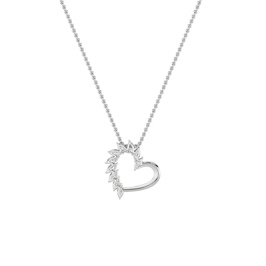 Heart Shape Pendant lab grown diamond