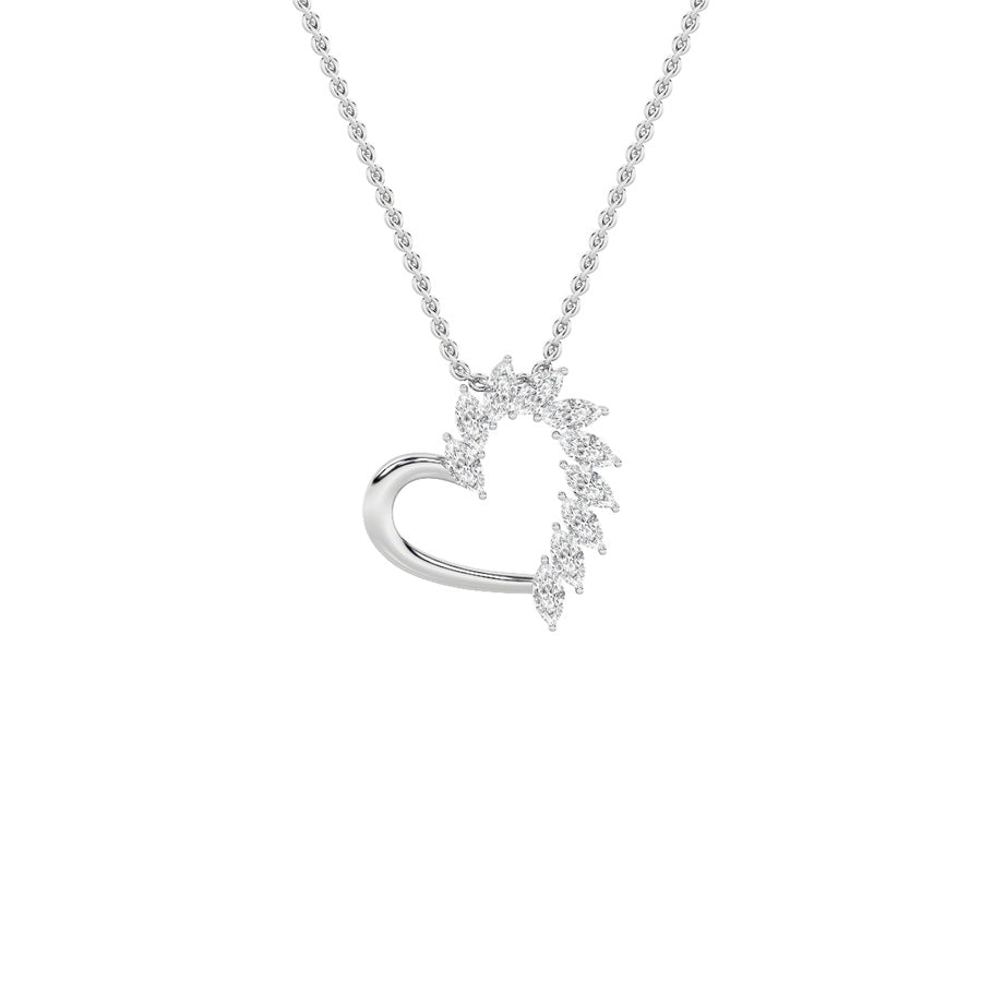 Heart Shape Pendant lab grown diamond