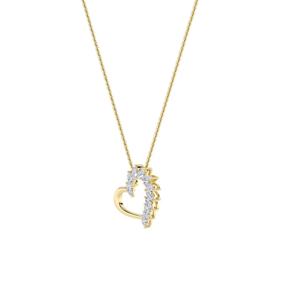 Heart Shape Pendant lab grown diamond