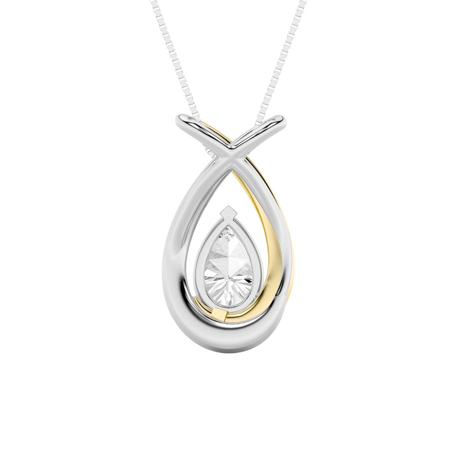 Pear Shape Fancy Pendant lab grown diamond