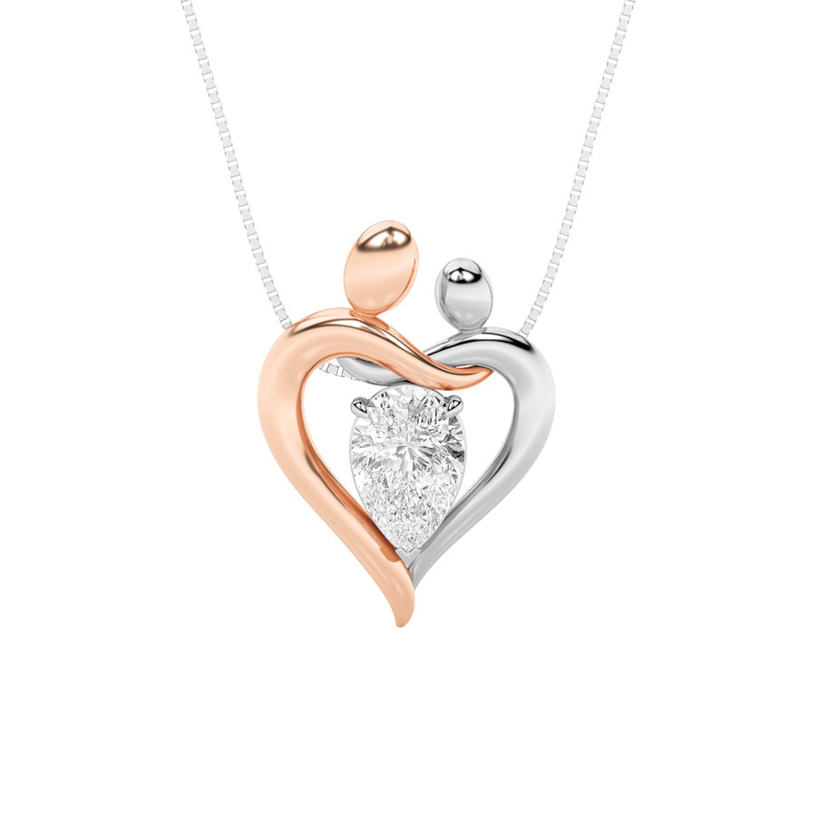 Heart Shape Pendant lab grown diamond