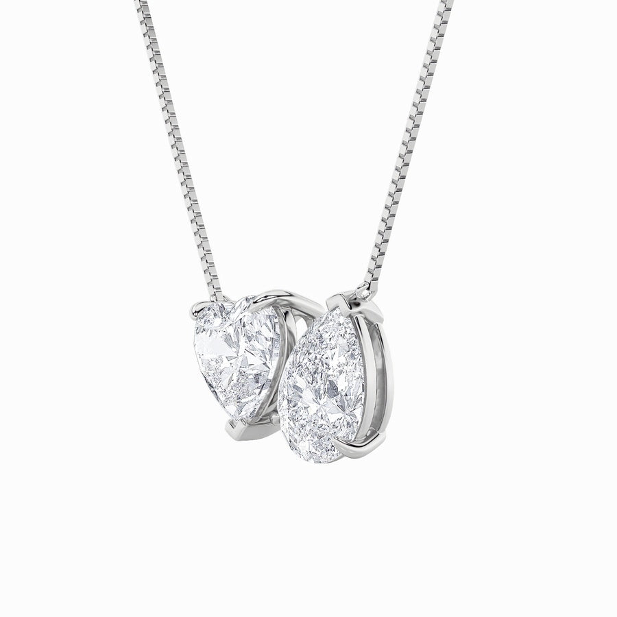 Heart Shape Necklace lab grown diamond