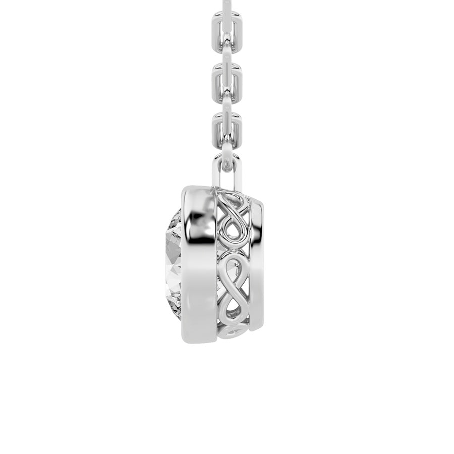 Round Shape Strata Chic Collection Necklace lab grown diamond