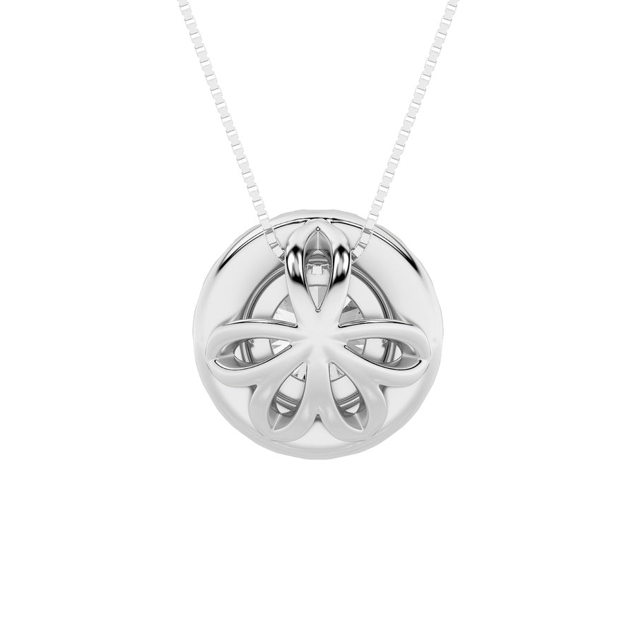 1.25Cttw Round Shaped Lab Grown Diamond (F/VS) Pendant in 14K Gold