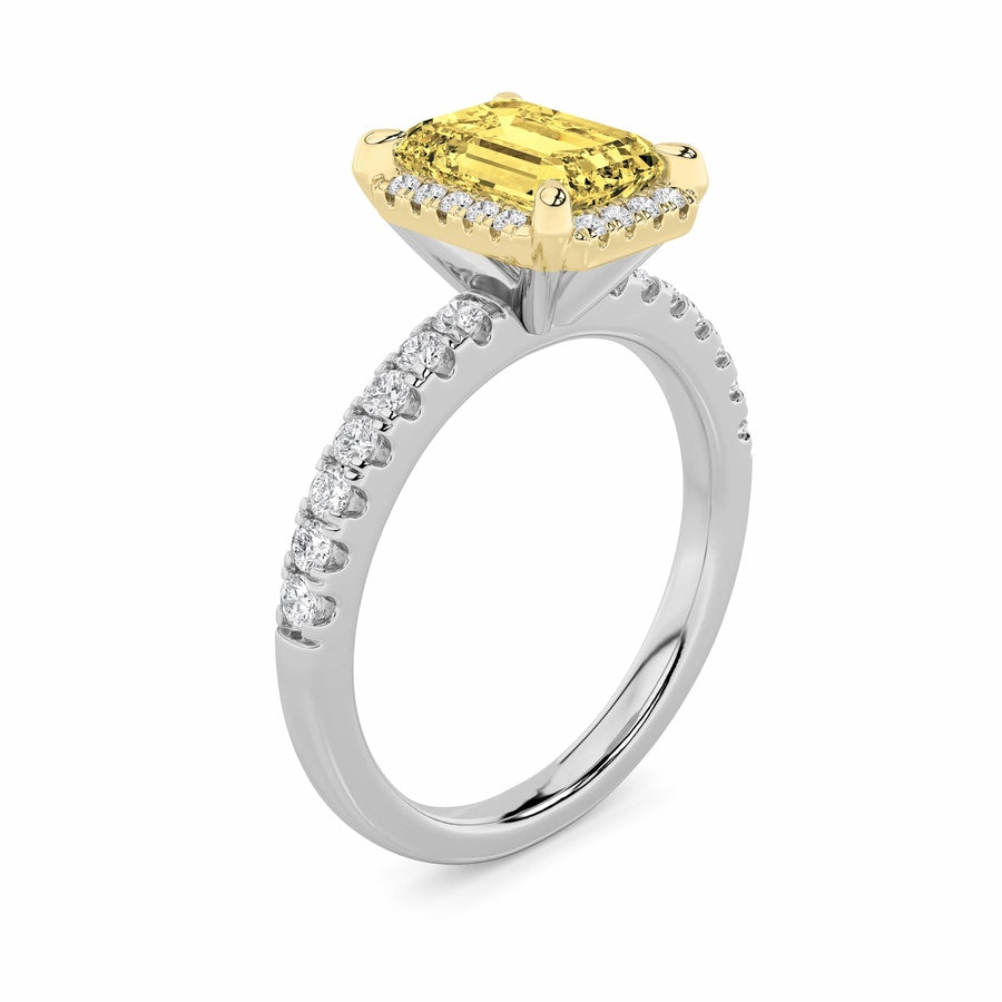 Radiant Shape Ring lab grown diamond