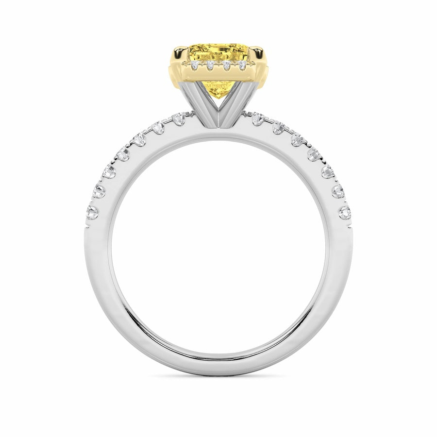 Radiant Shape Ring lab grown diamond