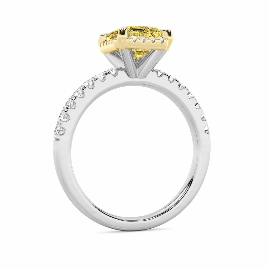 Radiant Shape Ring lab grown diamond