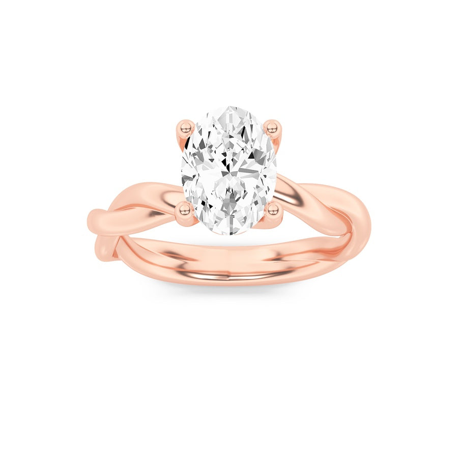 14K White Gold Ring KJ01060R.OV-1.5-21F