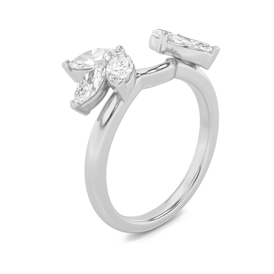 Marquise Shape Wrap Ring lab grown diamond