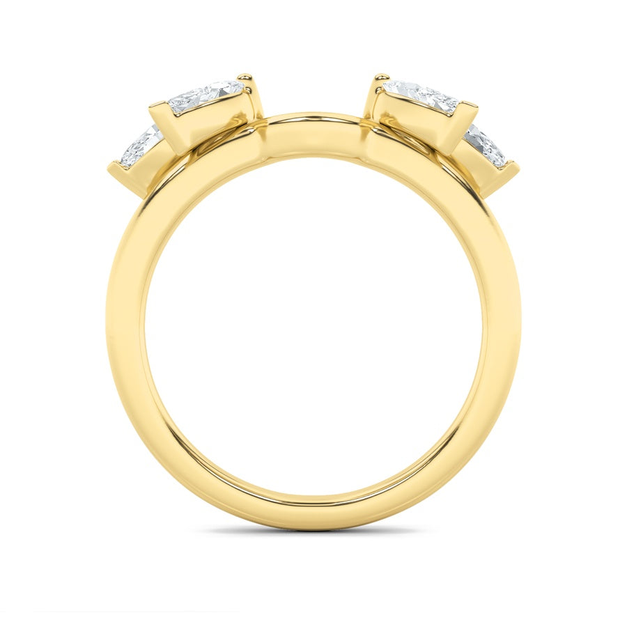 Marquise Shape Wrap Ring lab grown diamond