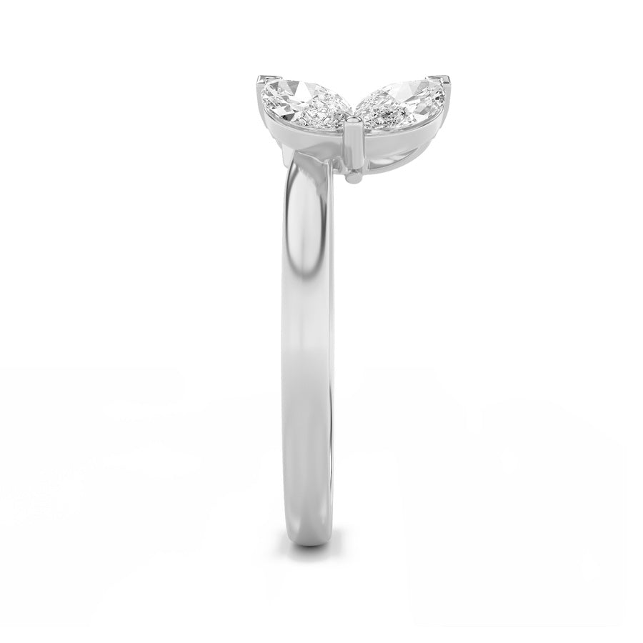 Marquise Shape Wrap Ring lab grown diamond
