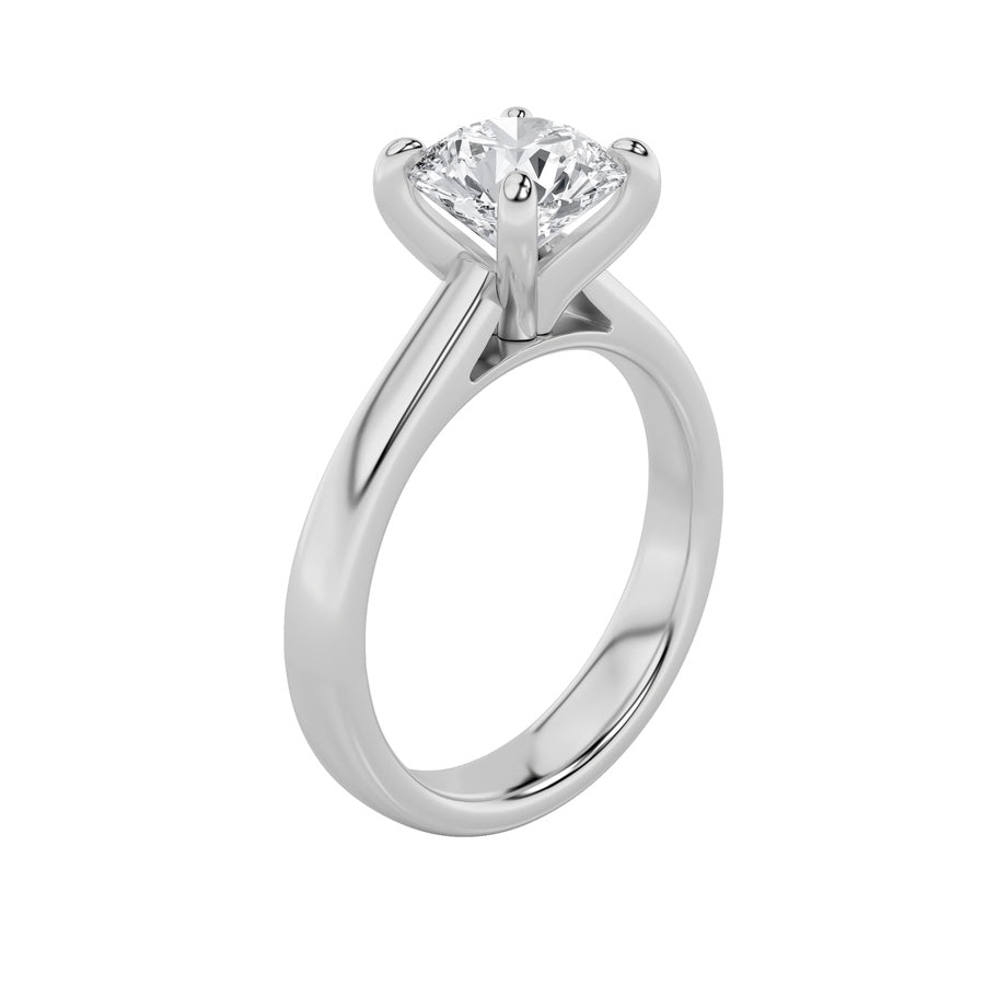 Round Shape Classic Solitaire Engagement Ring lab grown diamond